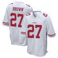 Tuec SF.49ers #27 Ji'Ayir Brown Player White Home Game Stitched Jerseys