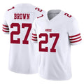 Tuec SF.49ers #27 Ji'Ayir Brown Player White Limited Vapor F.U.S.E. Home Game Stitched Jerseys