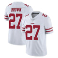 Tuec SF.49ers #27 Ji'Ayir Brown Player White Limited Vapor Untouchable Home Game Stitched Jerseys