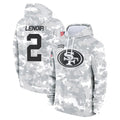 Tuec SF.49ers #2 Deommodore Lenoir Player Arctic Camo Limited Salute to Service Pullover Hoodies Game Stitched Jerseys