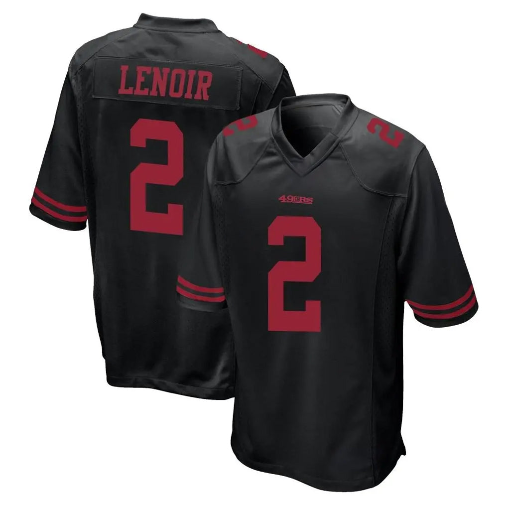 Tuec SF.49ers #2 Deommodore Lenoir Player Black Alternate Home Game Stitched Jerseys