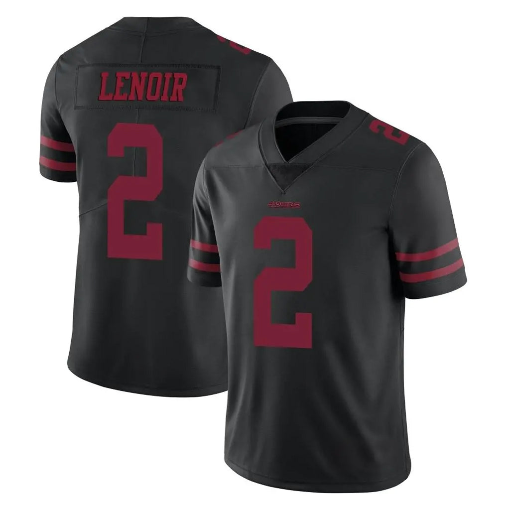 Tuec SF.49ers #2 Deommodore Lenoir Player Black Alternate Limited Vapor Untouchable Home Game Stitched Jerseys