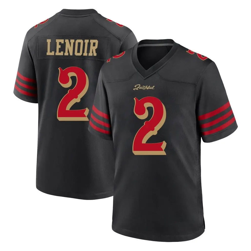 Tuec SF.49ers #2 Deommodore Lenoir Player Black Rivalries Collection Home Game Stitched Jerseys