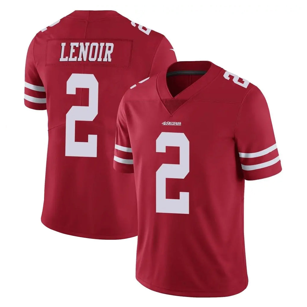 Tuec SF.49ers #2 Deommodore Lenoir Player Red Limited Vapor Untouchable Home Game Stitched Jerseys