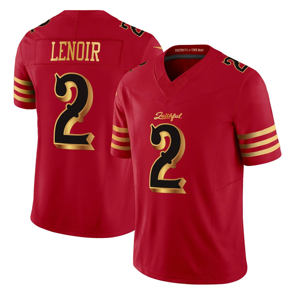 Tuec SF.49ers #2 Deommodore Lenoir Player Red Rivalries Vapor Limited Home Game Stitched Jerseys