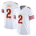 Tuec SF.49ers #2 Deommodore Lenoir Player White 2025 Rivalries Collection Game Limited Stitched Jerseys