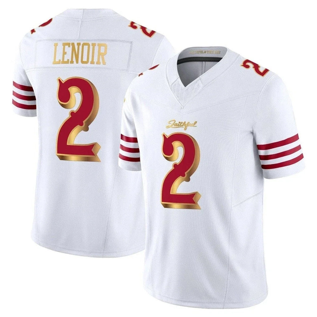 Tuec SF.49ers #2 Deommodore Lenoir Player White 2025 Rivalries Collection Game Limited Stitched Jerseys