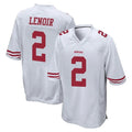 Tuec SF.49ers #2 Deommodore Lenoir Player White Home Game Stitched Jerseys
