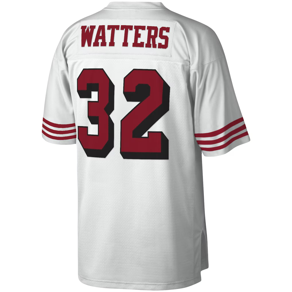 Tuec SF.49ers #32 Ricky Watters Mitchell & Ness White Legacy Replica Jersey