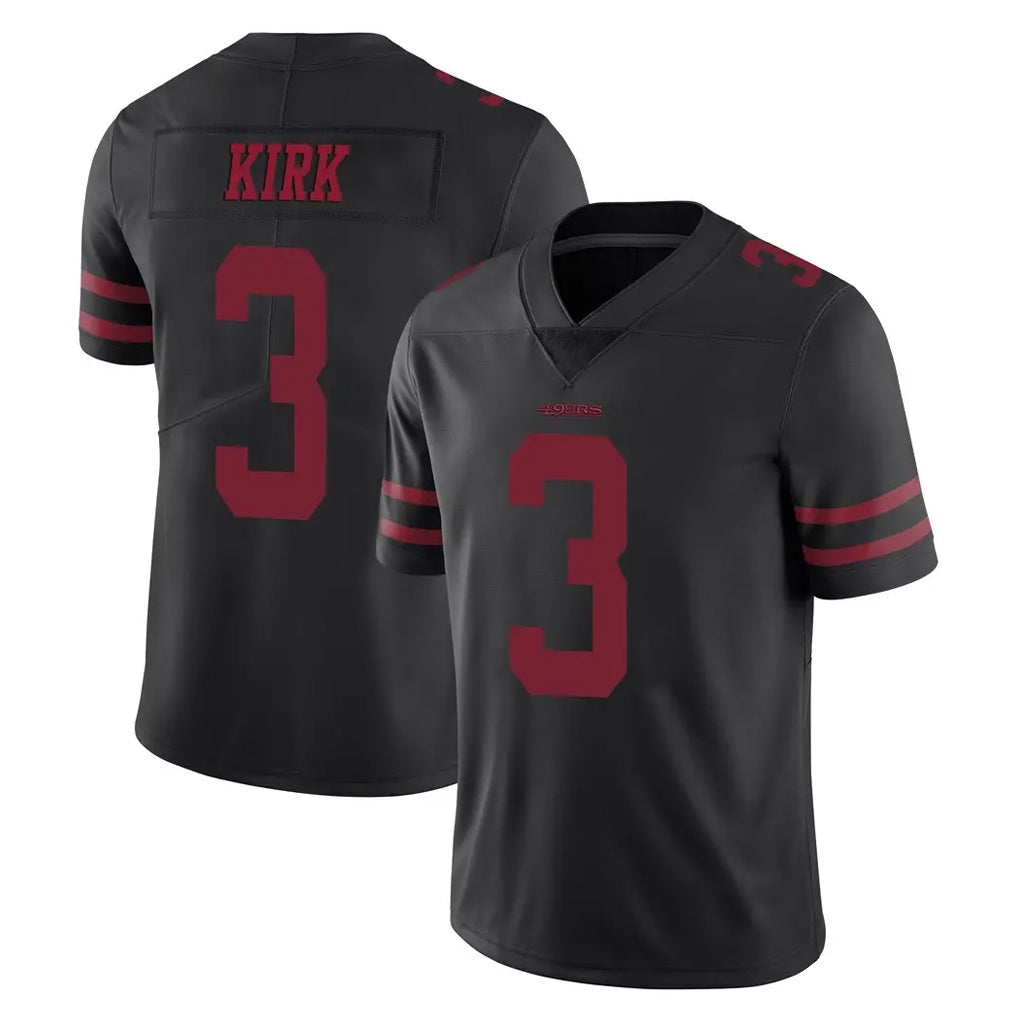 Tuec SF.49ers #3 Christian Kirk Player Black Alternate Limited Vapor Untouchable Home Game Stitched Jerseys