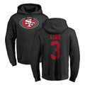 Tuec SF.49ers #3 Christian Kirk Player Black LOGO Pullover Hoodies Home Game Stitched Jerseys