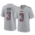 Tuec SF.49ers #3 Christian Kirk Player Gray Atmosphere Fashion Home Game Stitched Jerseys