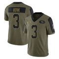 Tuec SF.49ers #3 Christian Kirk Player Olive Salute To Service Limited Game Stitched Jerseys