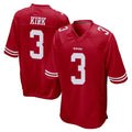 Tuec SF.49ers #3 Christian Kirk Player Red Home Game Stitched Jerseys