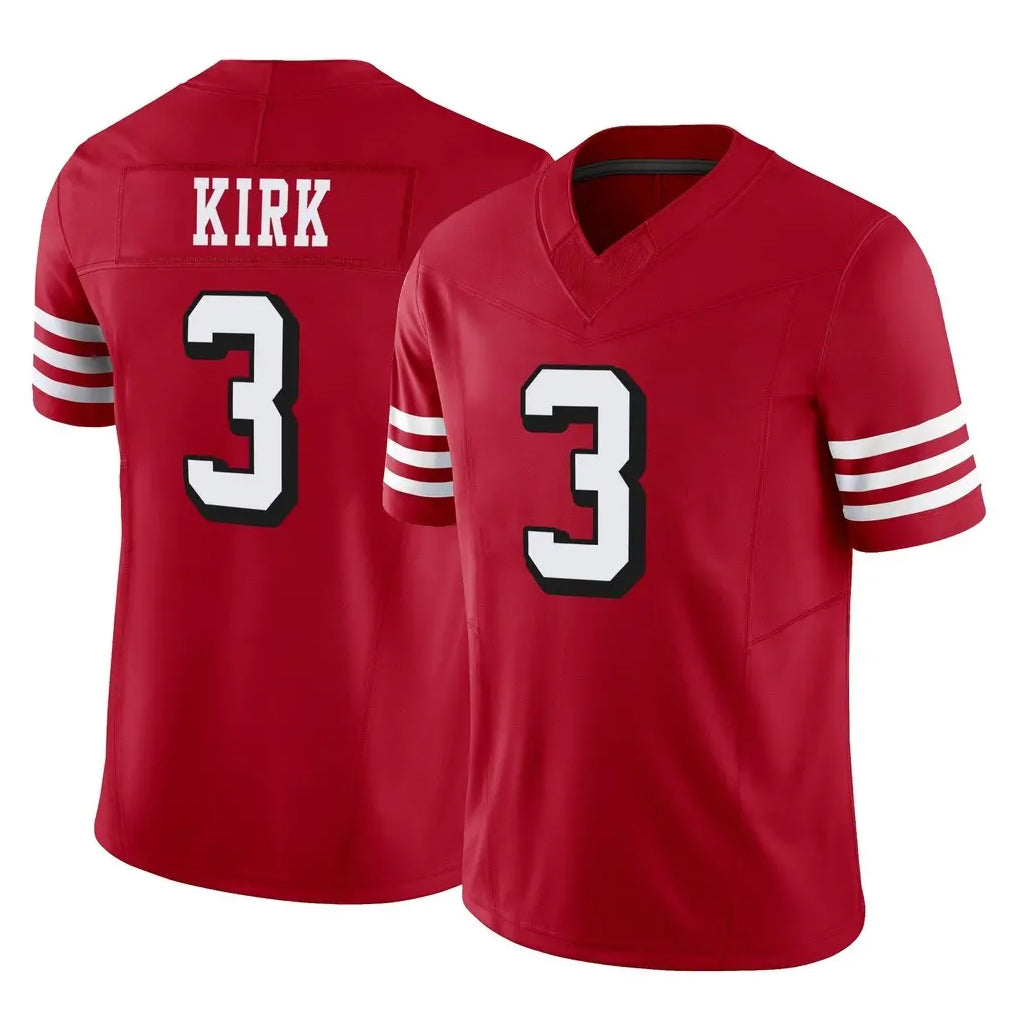 Tuec SF.49ers #3 Christian Kirk Player Red Limited Alternate Vapor F.U.S.E. Home Game Stitched Jerseys