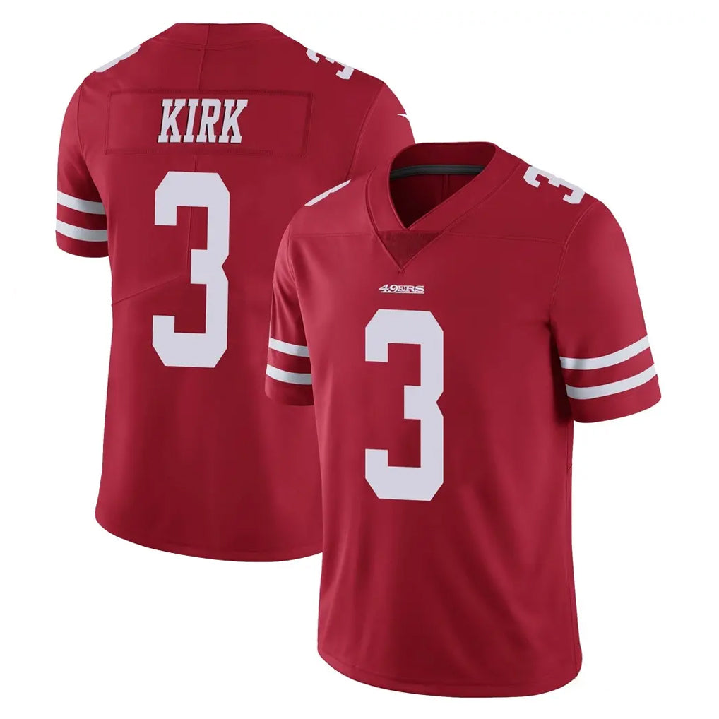 Tuec SF.49ers #3 Christian Kirk Player Red Limited Vapor Untouchable Home Game Stitched Jerseys
