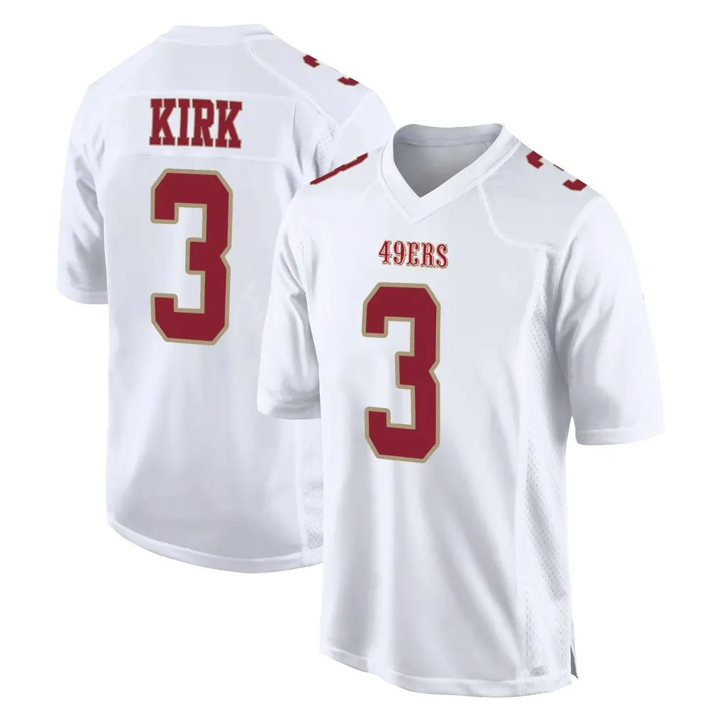 Tuec SF.49ers #3 Christian Kirk Player White Fashion Home Game Stitched Jerseys
