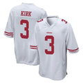Tuec SF.49ers #3 Christian Kirk Player White Home Game Stitched Jerseys