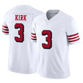 Tuec SF.49ers #3 Christian Kirk Player White Limited Alternate Vapor F.U.S.E. Home Game Stitched Jerseys