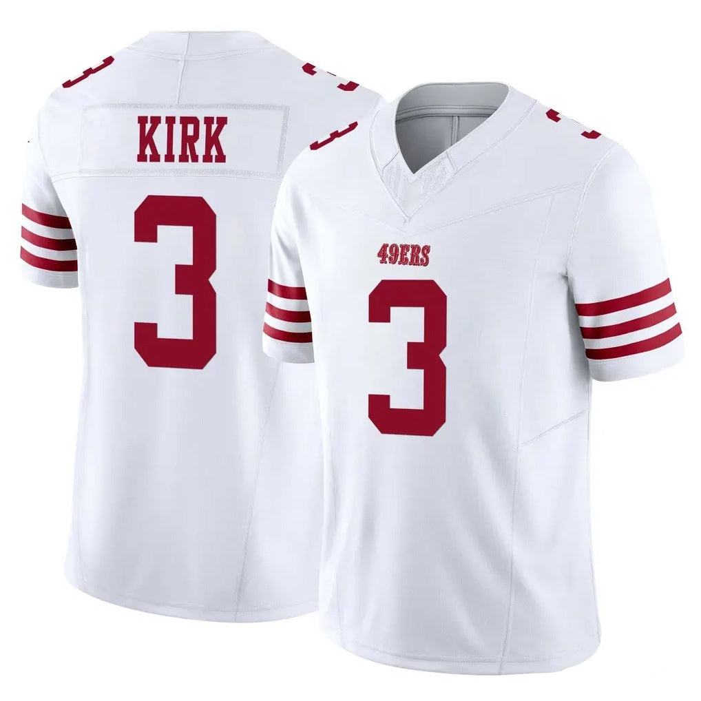 Tuec SF.49ers #3 Christian Kirk Player White Limited Vapor F.U.S.E. Home Game Stitched Jerseys