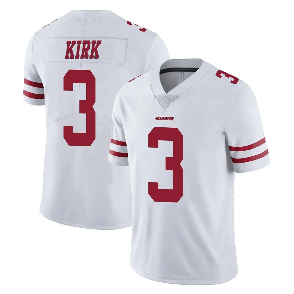 Tuec SF.49ers #3 Christian Kirk Player White Limited Vapor Untouchable Home Game Stitched Jerseys