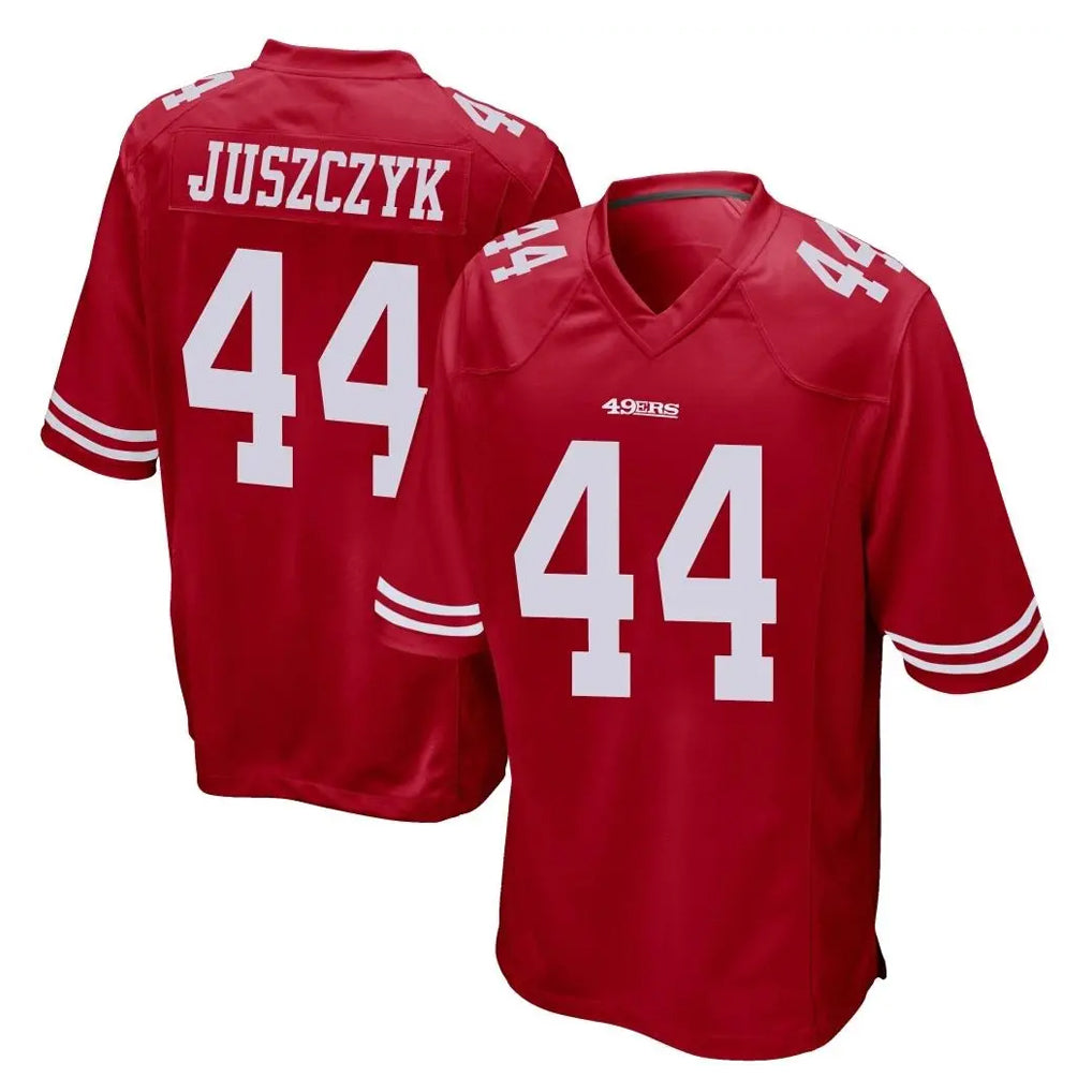 Tuec SF.49ers #44 Kyle Juszczyk Player Red Home Game Stitched Jerseys