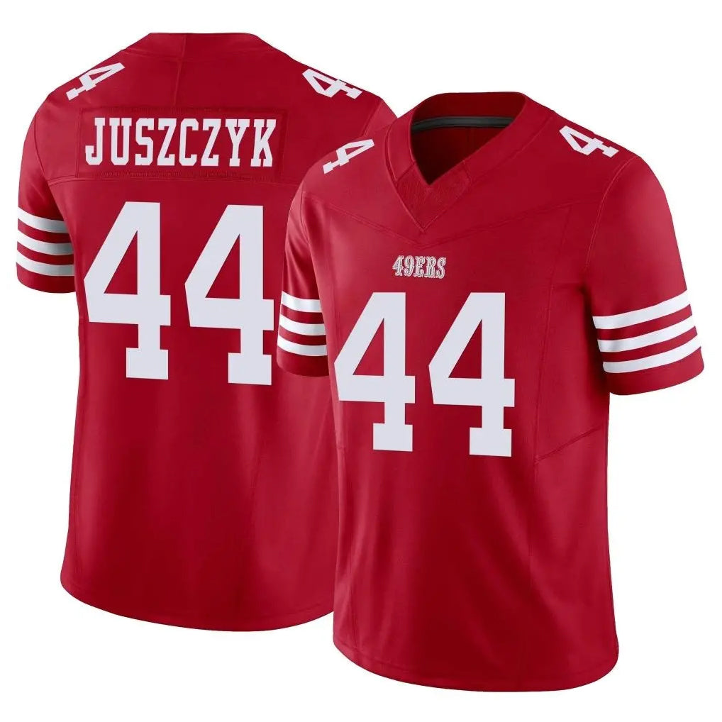Tuec SF.49ers #44 Kyle Juszczyk Player Red Limited Vapor F.U.S.E. Home Game Stitched Jerseys