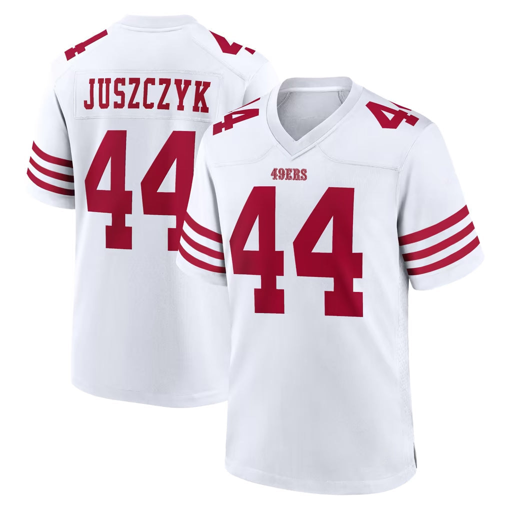 Tuec SF.49ers #44 Kyle Juszczyk Player White Game Home Stitched Jerseys