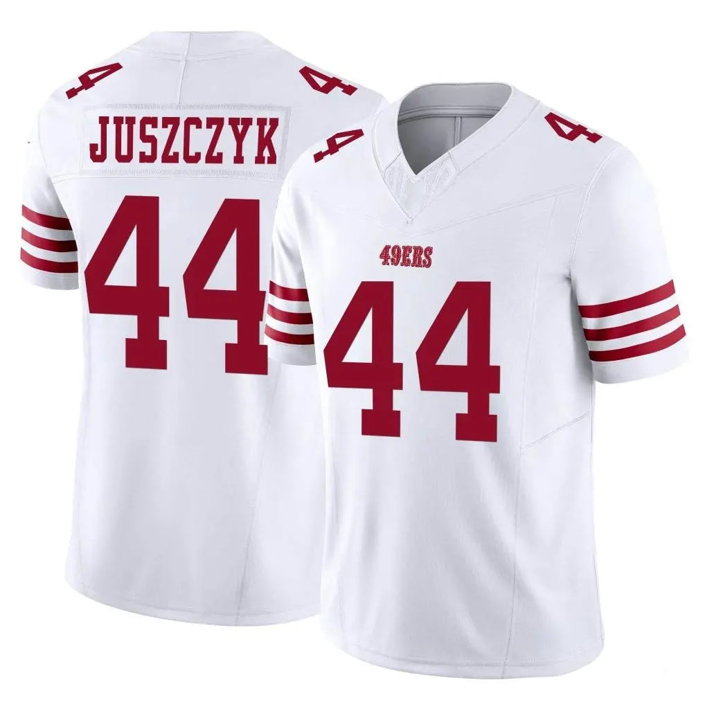 Tuec SF.49ers #44 Kyle Juszczyk Player White Limited Vapor F.U.S.E. Home Game Stitched Jerseys