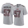 Tuec SF.49ers #57 Dre Greenlaw Player Gray Atmosphere Fashion Home Game Stitched Jerseys
