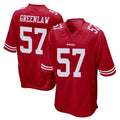 Tuec SF.49ers #57 Dre Greenlaw Player Red Home Game Stitched Jerseys