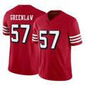 Tuec SF.49ers #57 Dre Greenlaw Player Red Limited Alternate Vapor F.U.S.E. Home Game Stitched Jerseys