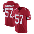 Tuec SF.49ers #57 Dre Greenlaw Player Red Limited Vapor Untouchable Home Game Stitched Jerseys