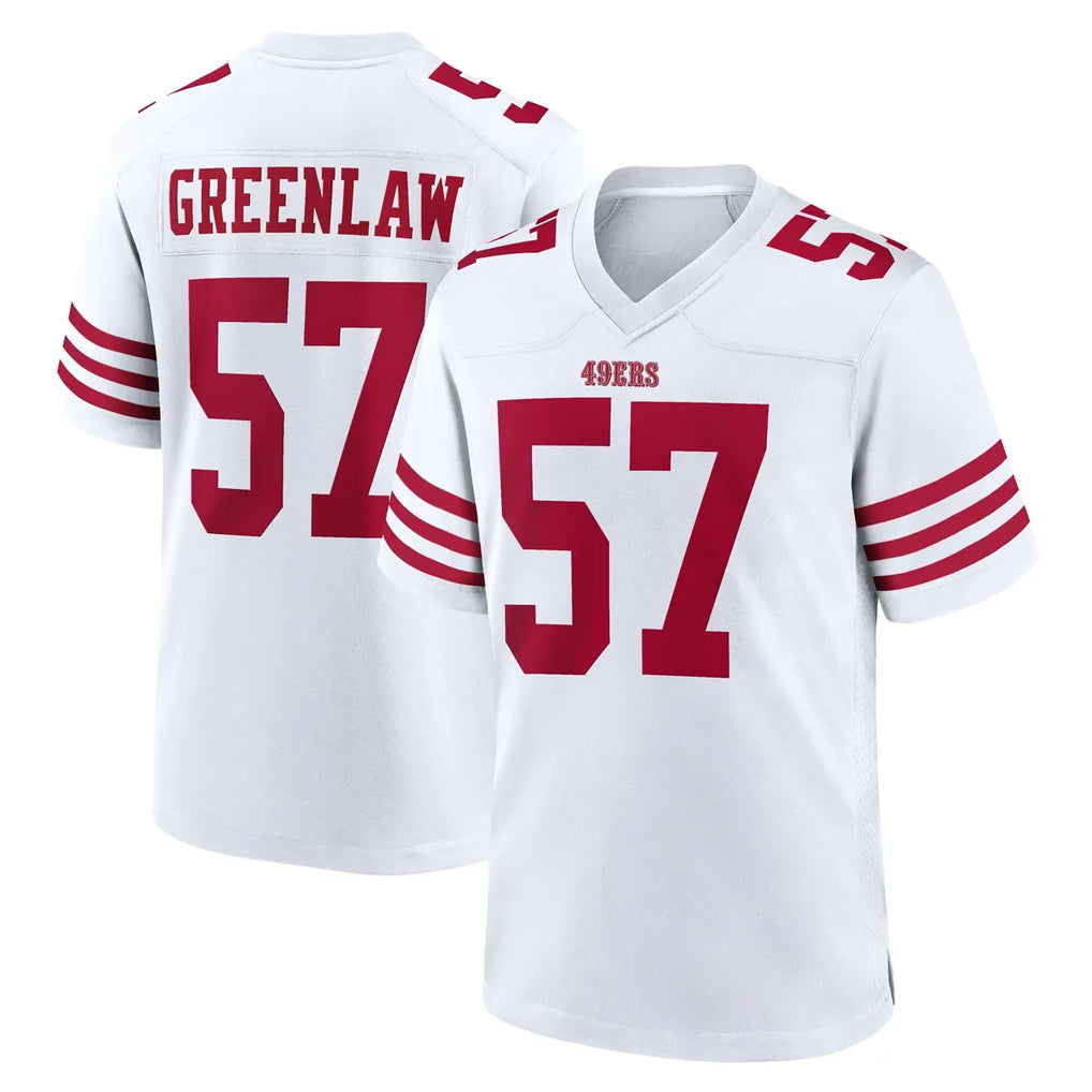 Tuec SF.49ers #57 Dre Greenlaw Player White Game Home Stitched Jerseys