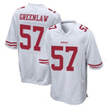 Tuec SF.49ers #57 Dre Greenlaw Player White Home Game Stitched Jerseys