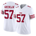 Tuec SF.49ers #57 Dre Greenlaw Player White Limited Vapor F.U.S.E. Home Game Stitched Jerseys