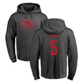 Tuec SF.49ers #5 Mike Evans Player Anthracite Pullover Hoodies Home Game Stitched Jerseys