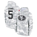 Tuec SF.49ers #5 Mike Evans Player Arctic Camo Limited Salute to Service Pullover Hoodies Game Stitched Jerseys
