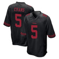 Tuec SF.49ers #5 Mike Evans Player Black Alternate Home Game Stitched Jerseys