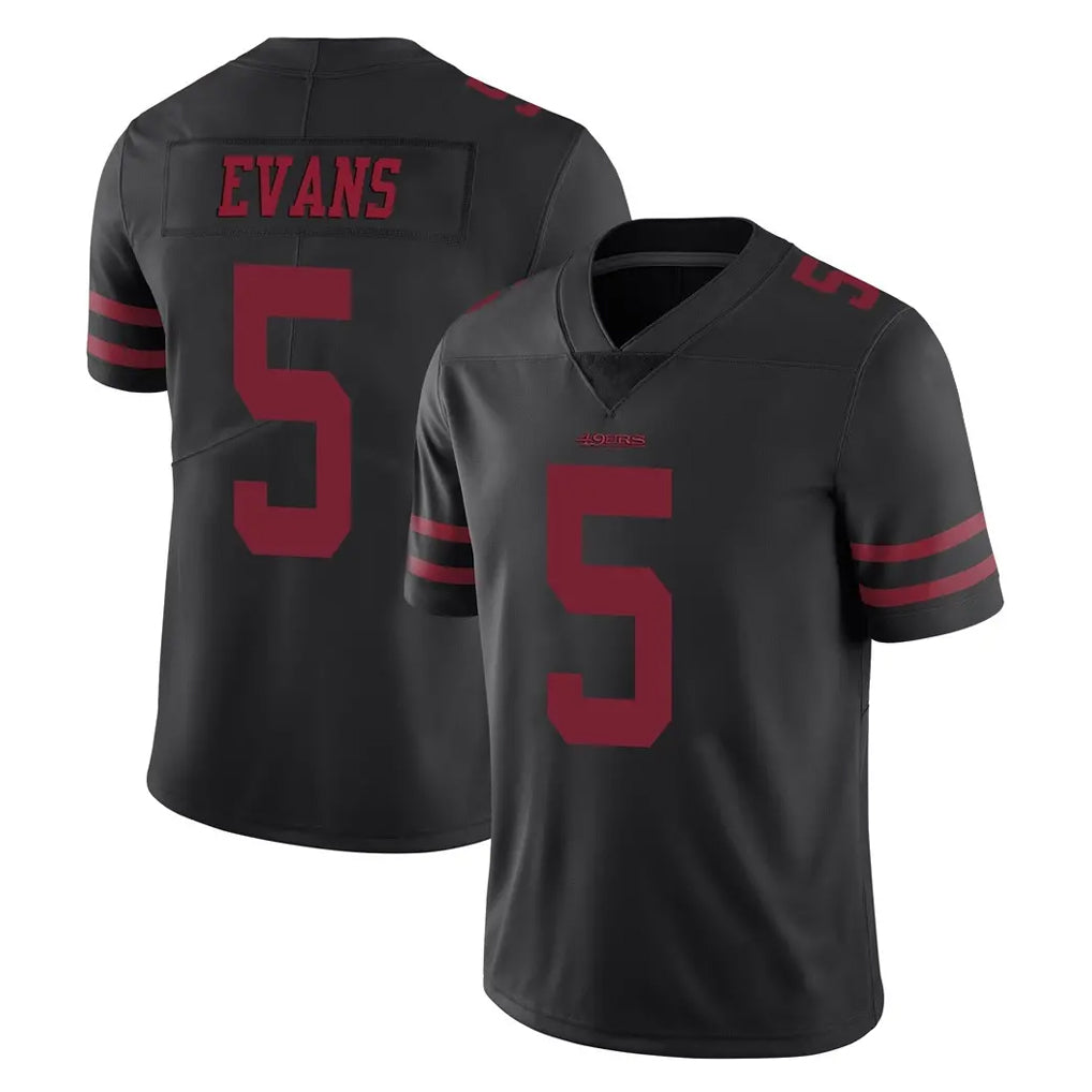 Tuec SF.49ers #5 Mike Evans Player Black Alternate Limited Vapor Untouchable Home Game Stitched Jerseys