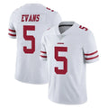 Tuec SF.49ers #5 Mike Evans Player White Limited Vapor Untouchable Home Game Stitched Jerseys