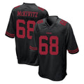 Tuec SF.49ers #68 Colton McKivitz Player Black Alternate Home Game Stitched Jerseys