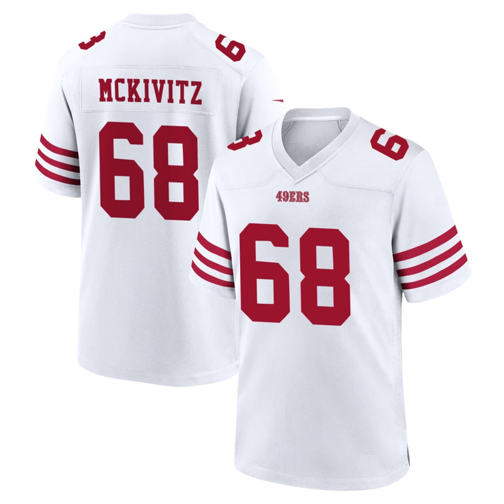 Tuec SF.49ers #68 Colton McKivitz Player White Game Home Stitched Jerseys