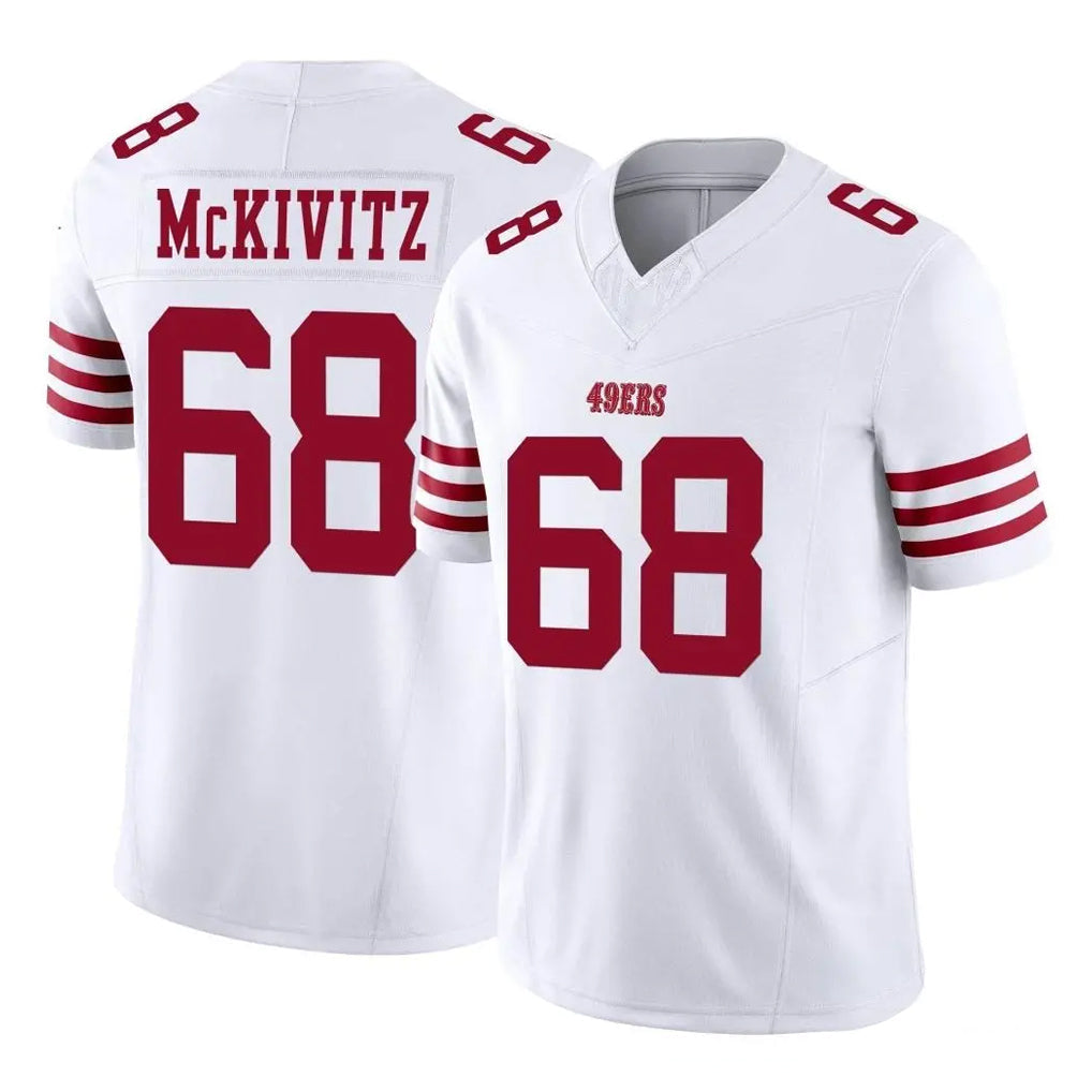 Tuec SF.49ers #68 Colton McKivitz Player White Limited Vapor F.U.S.E. Home Game Stitched Jerseys