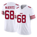 Tuec SF.49ers #68 Colton McKivitz Player White Limited Vapor F.U.S.E. Home Game Stitched Jerseys