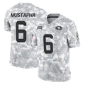 Tuec SF.49ers #6 Malik Mustapha Player Arctic Camo Limited Salute To Service Home Game Stitched Jerseys