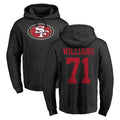 Tuec SF.49ers #71 Trent Williams Player Black LOGO Pullover Hoodies Home Game Stitched Jerseys