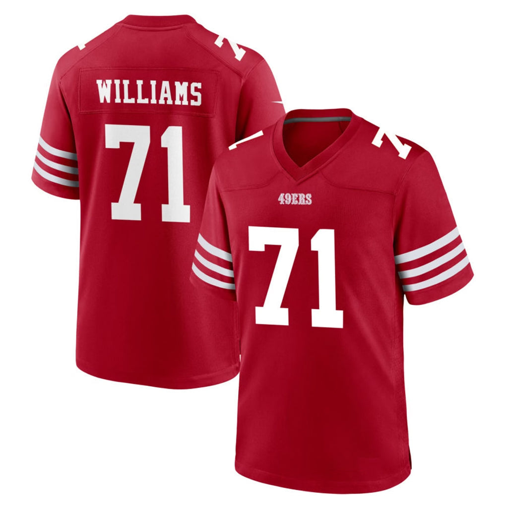 Tuec SF.49ers #71 Trent Williams Player Red Game Home Stitched Jerseys