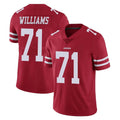 Tuec SF.49ers #71 Trent Williams Player Red Limited Vapor Untouchable Home Game Stitched Jerseys
