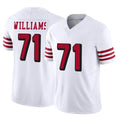 Tuec SF.49ers #71 Trent Williams Player White Limited Alternate Vapor F.U.S.E. Home Game Stitched Jerseys
